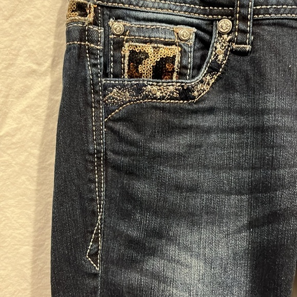 GRACE in LA size 26 rough cut capri Y2K dark wash low rise  EUC - Picture 5 of 15